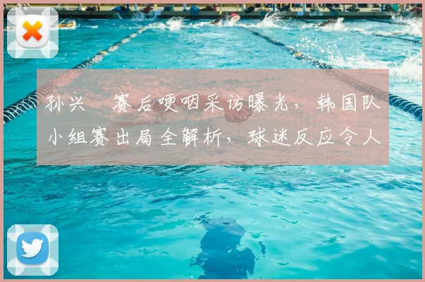 孙兴慜赛后哽咽采访曝光,韩国队小组赛出局全解析,球迷反应令人动容